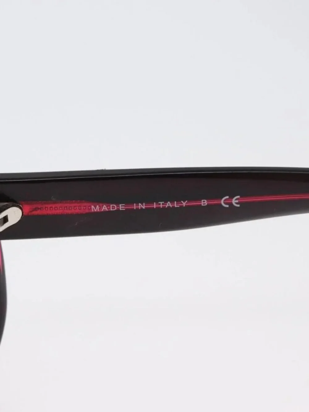 CHANEL COCO Mark Sunglasses plastic Red 5183-A CC Auth BA11304
